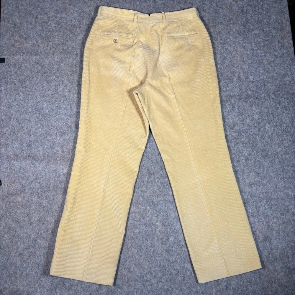 Corbin Corduroy Pants Mens 34x30 Beige Tan Vintage Wide‎ Wale Skater Preppy Golf